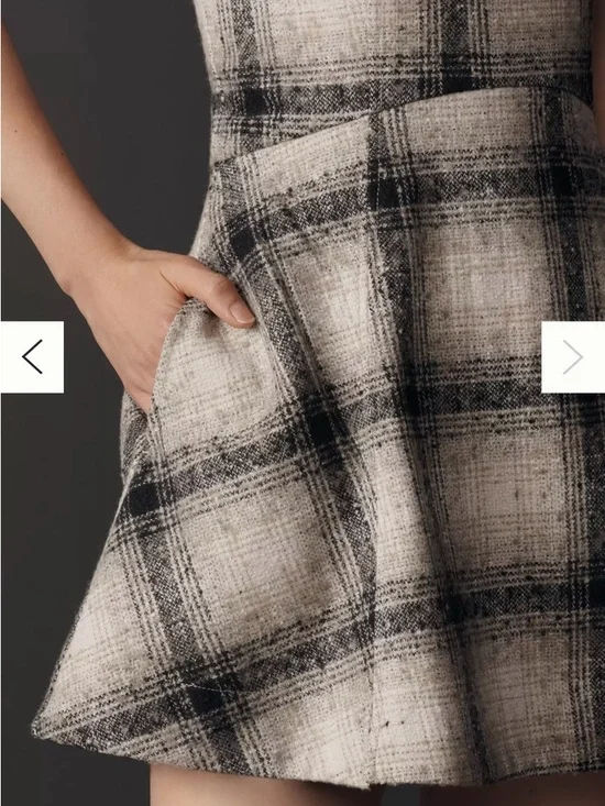 By Anthropologie Sleeveless Plaid Romper - Picture 4 of 6